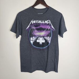 Metallica Womens Gray Graphic Hot Topic Band T-shirt Size Small